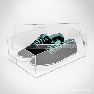 New Design Cheap Acrylic Sneaker Shoe Box with Lid